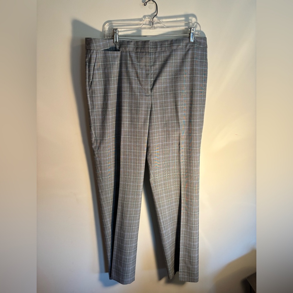 Talbots light blue and gray trousers